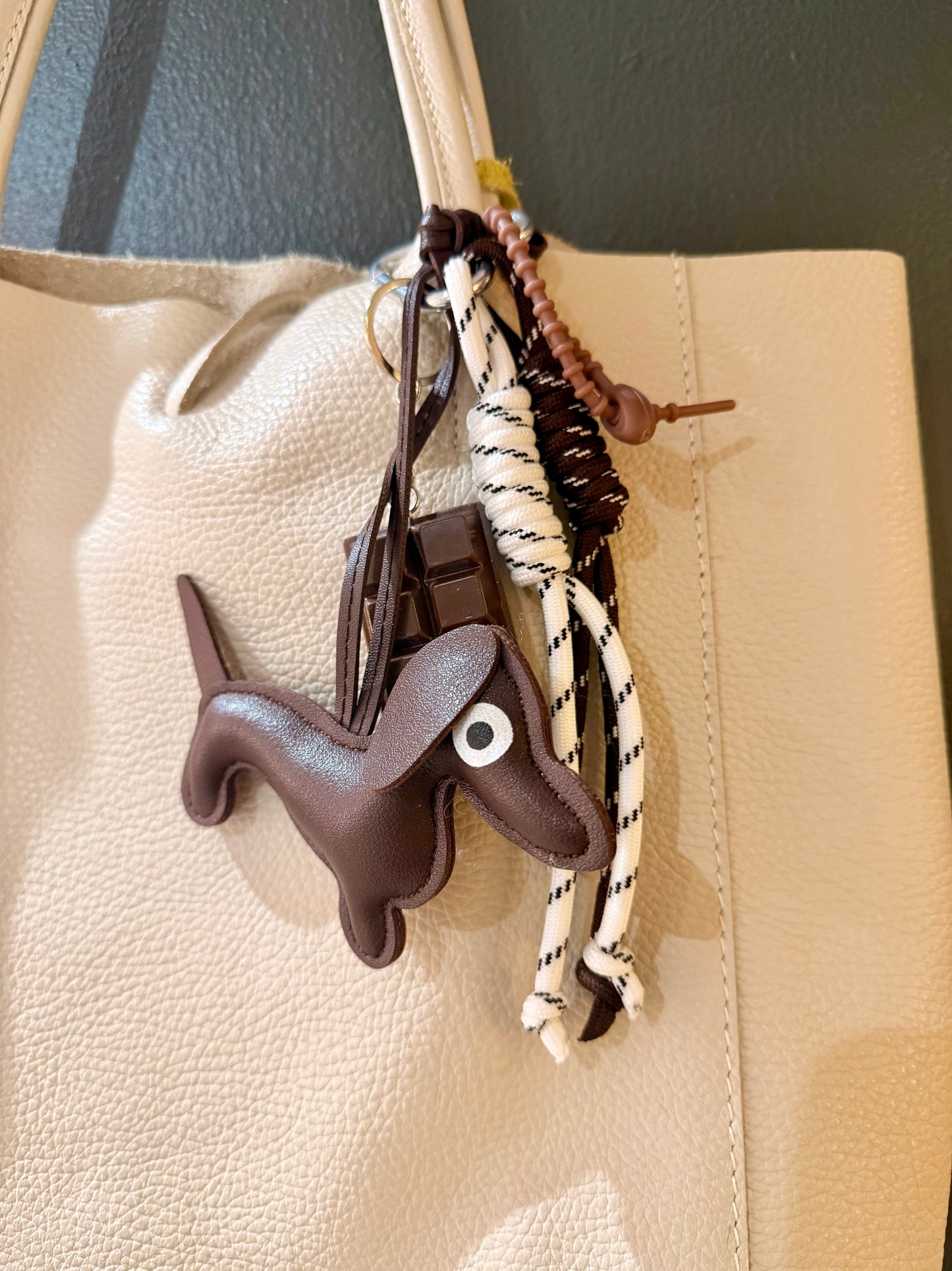 Dachshund & Chocolate Bag Charm