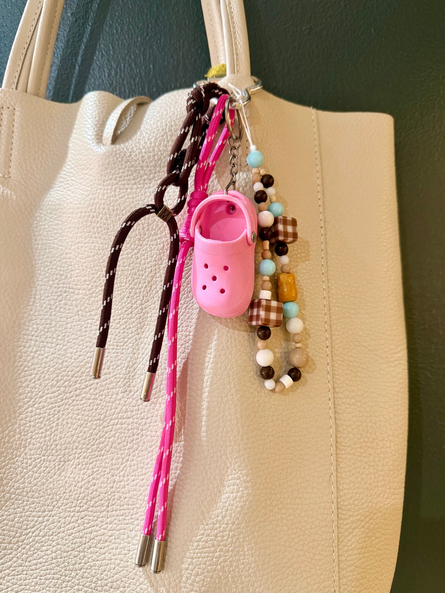Pink Sandal Bag Charm