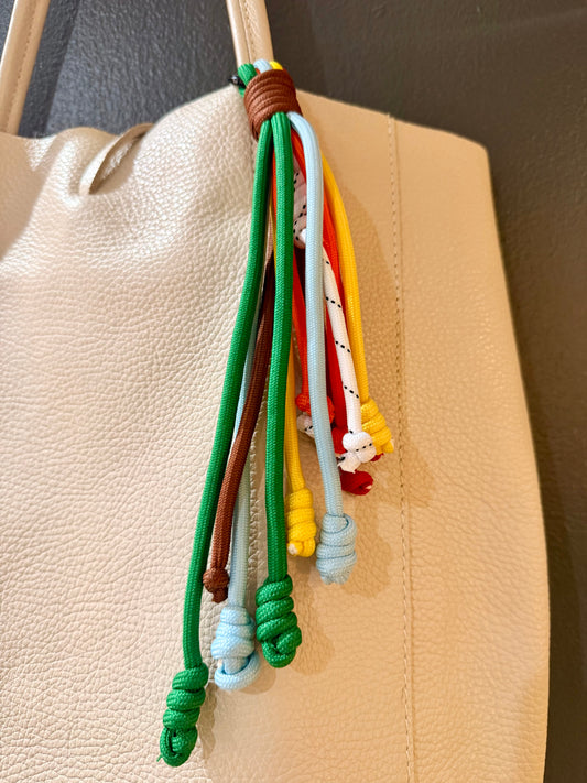 Multi-Colour Cord Bag Charm