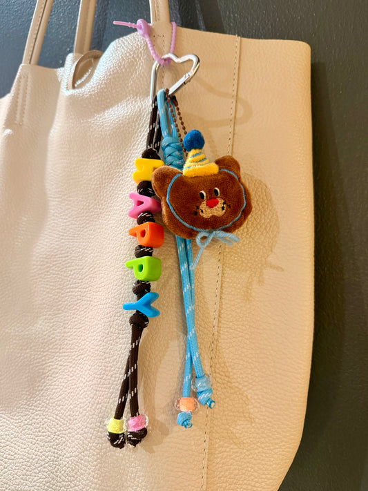Happy Bear Bag Charm
